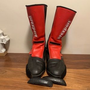 Prexport leather men's motorcycle touring boots size 9